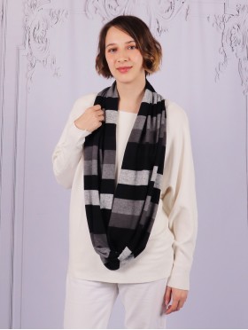 Loop Strips Print Scarf